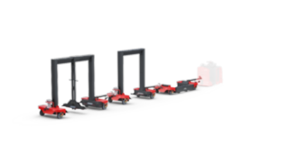 The Linde Material Handling Flexible logistic trains LT10 – LT20