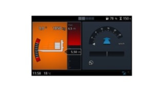Safe from tipping accidents with the Linde Safety Pilot Linde Safety Pilot interface