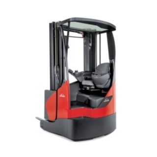 reach truck from Linde with glass roof