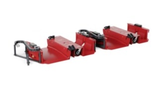 Loading frame with electric lifting mechanism