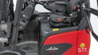 Interior view of the explosion-proof electric forklift from Linde MH