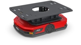 Adapter plate for direct transportation of pallets with the C-MATIC. Adapter plate for direct transportation of pallets with the C-MATIC.