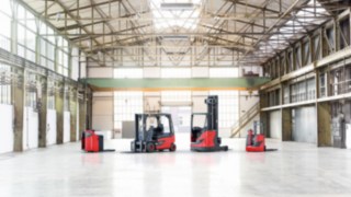 A selection of forklifts for hire from Linde Material Handling