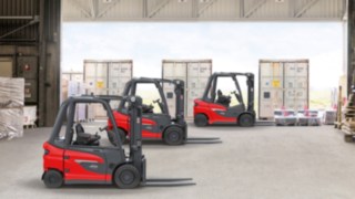 The X20 – X35 and X35 – X50 electric forklift trucks from Linde Material Handling are part of a platform that is compatible with all types of drive