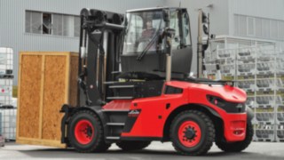 Linde forklift rotating cab 