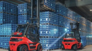 Linde BlueSpot™ being used by a drinks supplier Linde BlueSpot™ being used by a drinks supplier