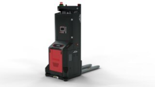 An I-MATIC CF high-lift truck from Linde Material Handling, suitable for use in cold storage