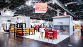 Linde Material stand at the A+A Safety Fair