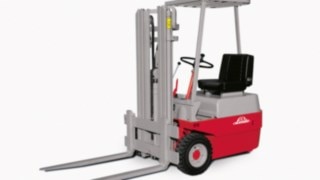 Linde Material Handling’s first electric forklift Linde Material Handling’s first electric forklift