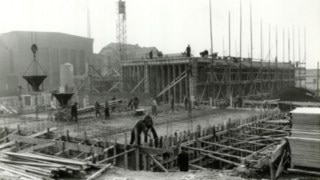 Scaffold on the site in Aschaffenburg