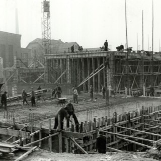 Scaffold on the site in Aschaffenburg