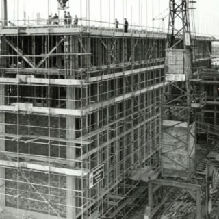 Scaffold on the site in Aschaffenburg