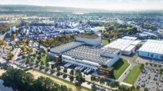 KION Regional Distribution Center Central Europe in Kahl am Main with a photovoltaic system on the roof KION Regional Distribution Center Central Europe in Kahl am Main with a photovoltaic system on the roof