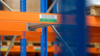 Barcode for scanning on racks Barcode for scanning on racks