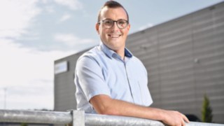 Photograph of Markus Zink, Project Manager at ebm-papst in Mulfingen