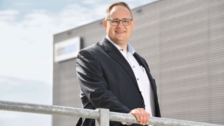 Photograph of Tobias Arndt, Logistics Director at ebm-papst in Mulfingen