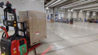 Video showing the L-MATIC from Linde Material Handling in action at the ebm-papst site in Mulfingen