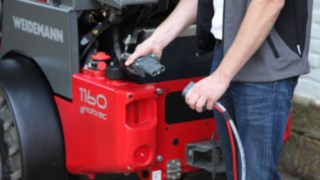 As charging technology, Weidemann deploys a 48-volt lead battery As charging technology, Weidemann deploys a 48-volt lead battery