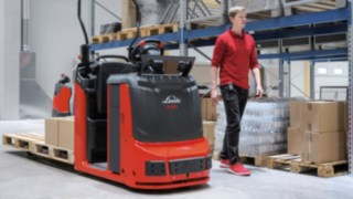 The semi-automated option (SA) for order pickers from Linde Material Handling 