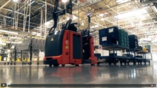 Automated forklifts from Linde at Opel