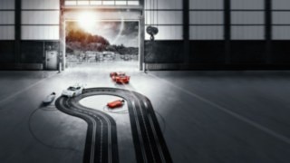 With the new X20 - X35 series of electric forklifts, there are no more limits for electric trucks. Slot car race track in a warehouse