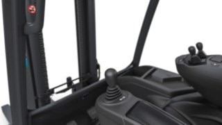 Linde Steer Control offers two control options; this is the joystick