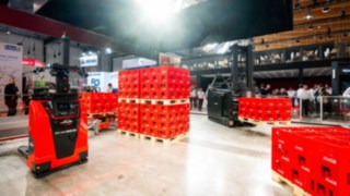 Live demonstration with autonomous vehicles