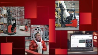 Key visual for Linde Material Handling's trade fair appearance at LogiMAT 2026
