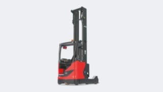 The R20 reach truck from Linde Material Handling with new reach mast.