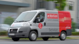 Electric service van from Linde based on a Fiat Ducato Electric service van from Linde based on a Fiat Ducato